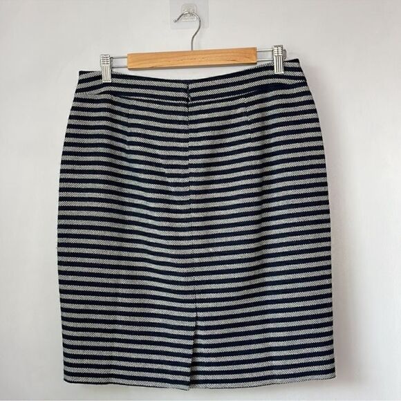 J. Crew Knit Wool Blend Stripped Skirt - Picture 2 of 10